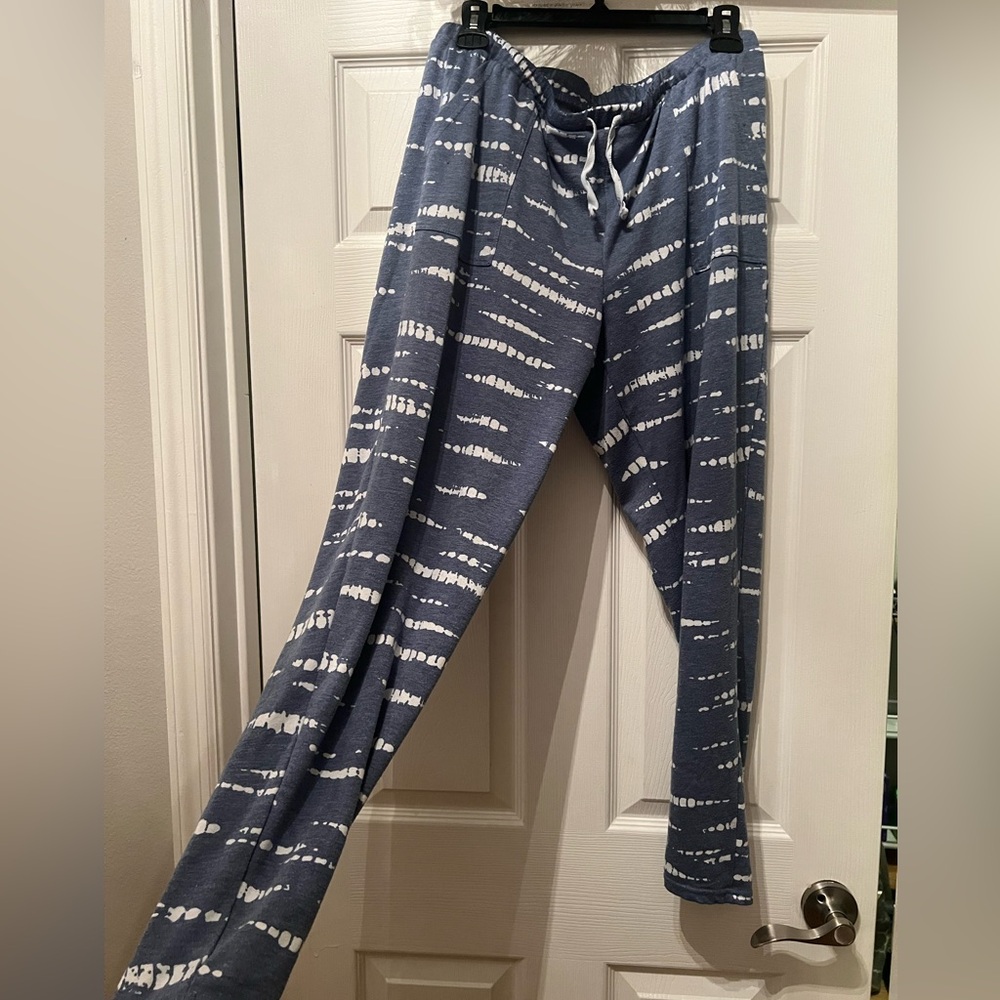 Hurley Blue & White Striped Pants